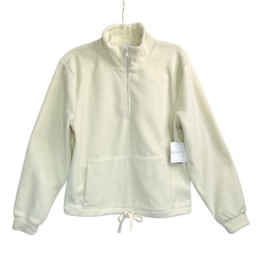 Beyond Yoga Terrain Pullover Sweater Cream Women’s Size Large - Picture 2 of 8